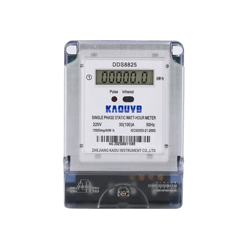 เครื่องวัดพลังงานเฟสเดียวพร้อม Rs485